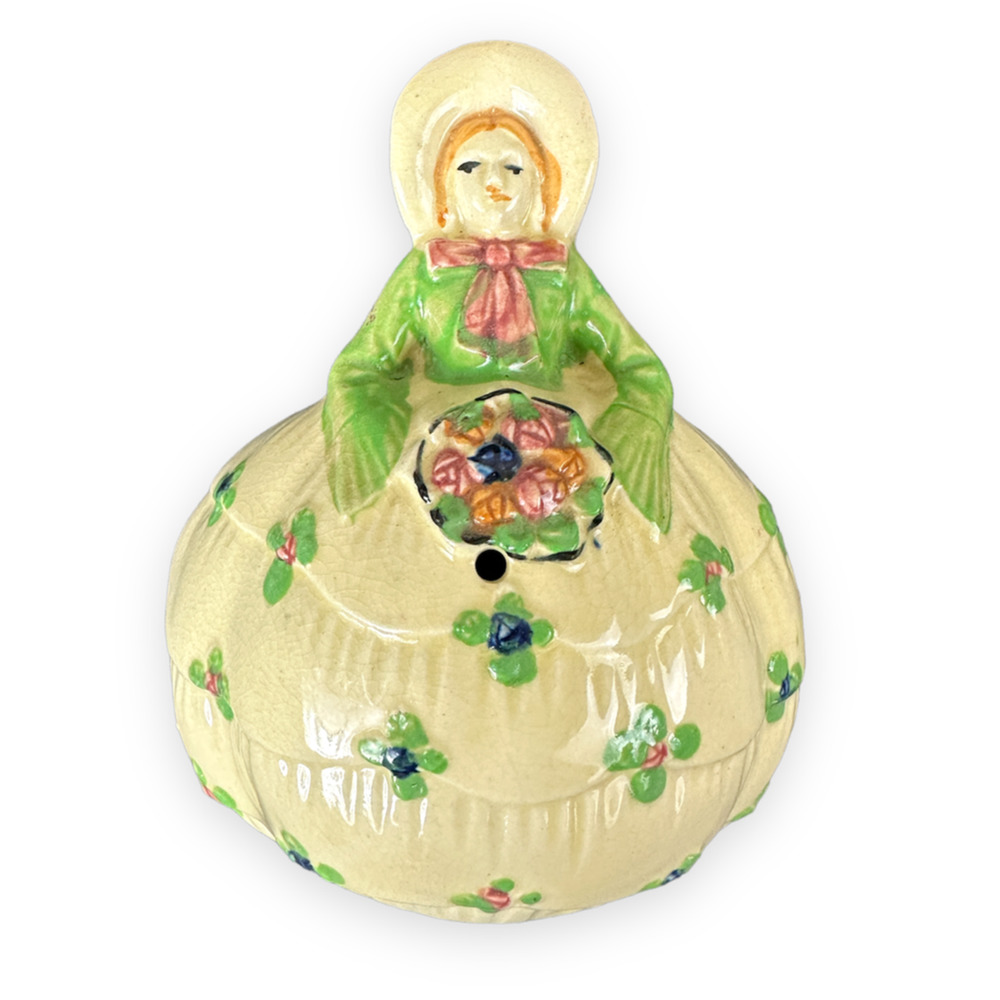 Vintage Southern Belle Hanging String Yarn Holder Japan 6”